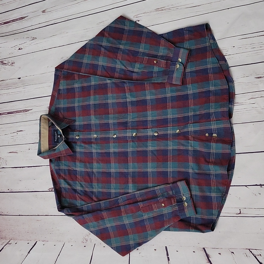 Van Heusen Plaid Button Down